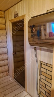 Баня с выносом под веранду 20 м²