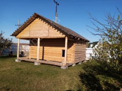 Баня 5×4 с террасой, 30 м²