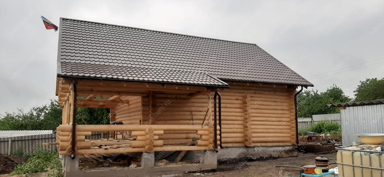 Дом-баня 8 на 8 сруб в чашу — фото 2 Дом-баня 8 на 8 сруб в чашу — фото 2