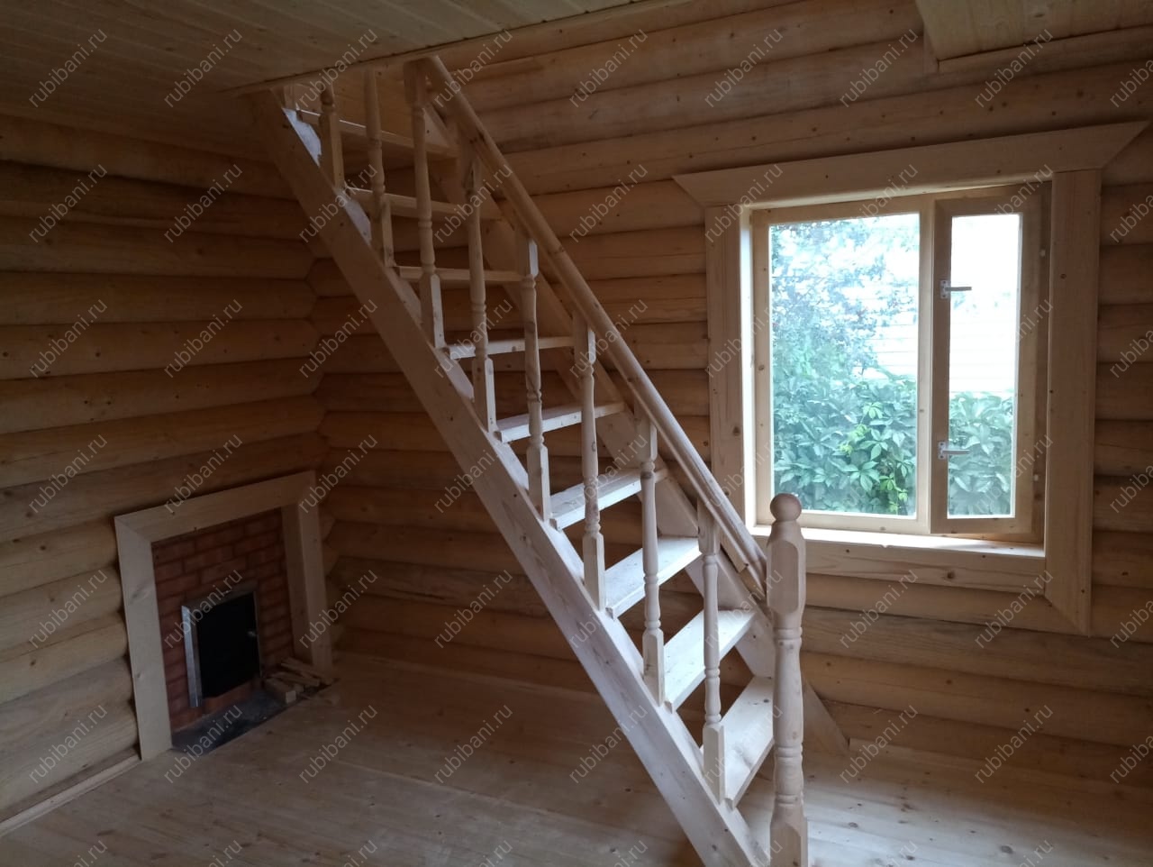 Баня из оцилиндрованного бревна — фото 13 Баня из оцилиндрованного бревна — фото 13