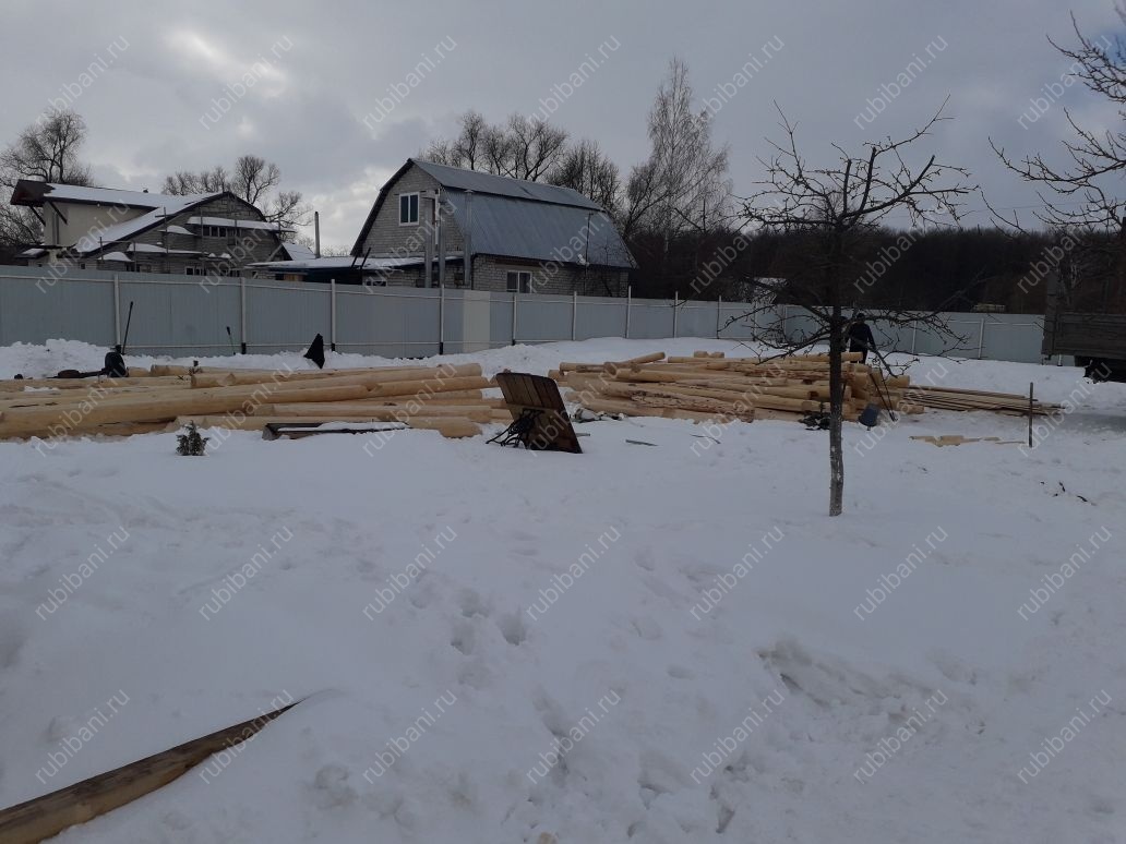 Баня под усадку, сруб в чашу — фото 7 Баня под усадку, сруб в чашу — фото 7