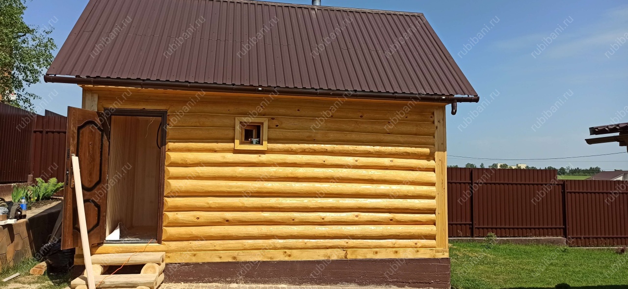 Баня в лапу 3 на 6 — фото 1 Баня в лапу 3 на 6 — фото 1