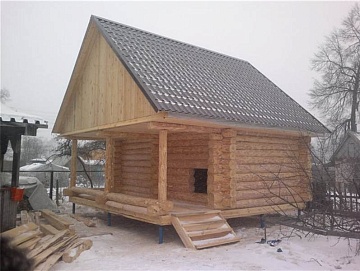 Русская баня 6 на 4 24 м²