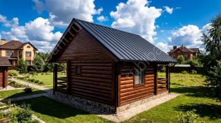 Баня 5×4 с террасой, 30 м²
