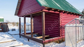 Баня 5 на 6 с мансардой 42 м²