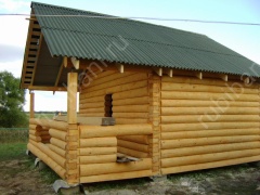 Баня 5 на 6 с мансардой 42 м²