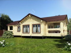 Баня из бревна 7×14 (ББ-18), 98 м²