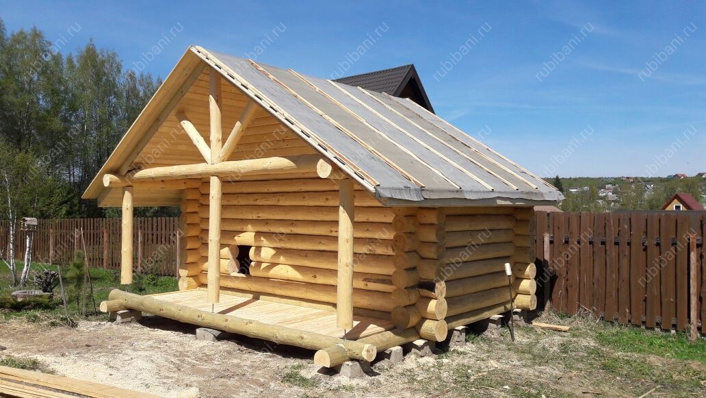 Баня 5 на 3, сруб в чашу — фото 1 Баня 5 на 3, сруб в чашу — фото 1