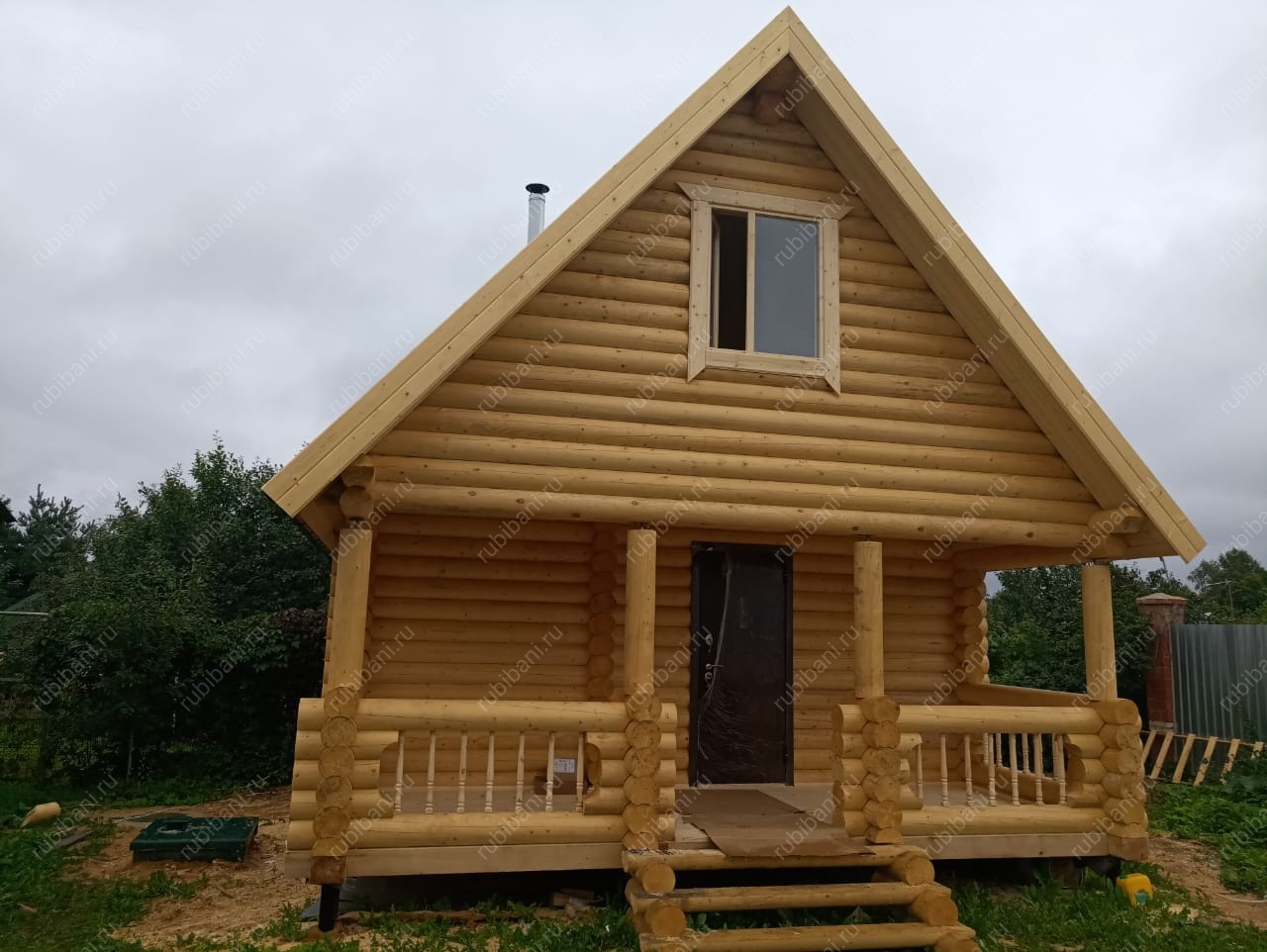 Баня из оцилиндрованного бревна — фото 17 Баня из оцилиндрованного бревна — фото 17