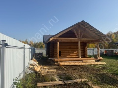 Баня 5×8 с террасой, 25 м²