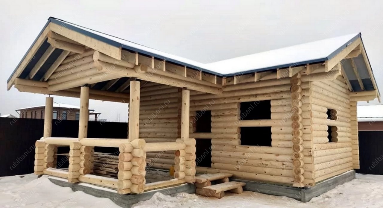 Купить баню под ключ из бревна — фото 1 Купить баню под ключ из бревна — фото 1
