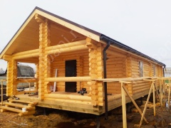 Баня из бревна 7×14 (ББ-18), 98 м²