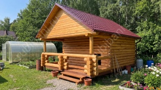 Баня 5 на 5 с беседкой 35 м²