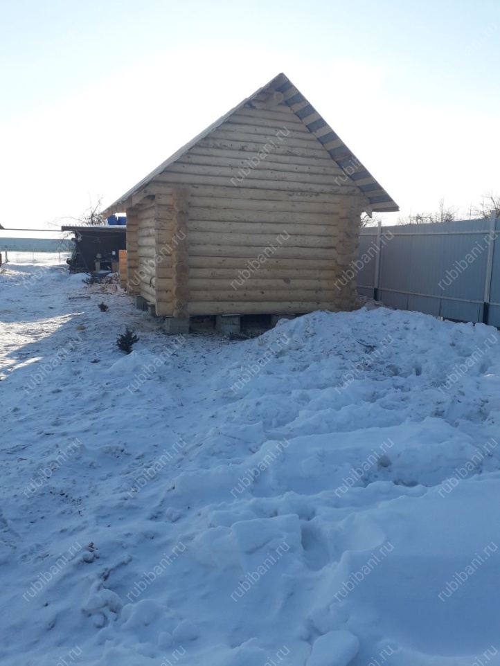 Баня под усадку, сруб в чашу — фото 14 Баня под усадку, сруб в чашу — фото 14