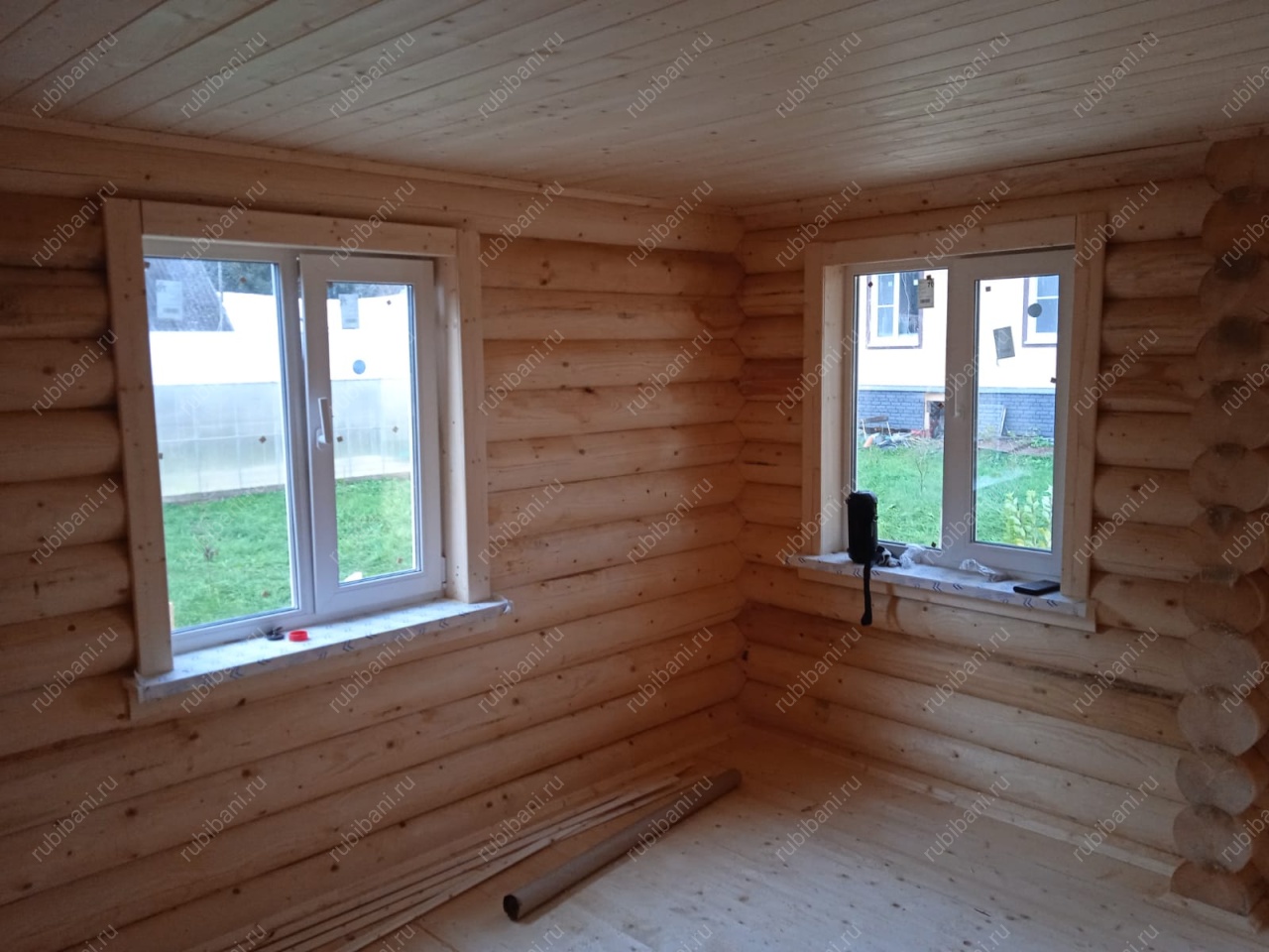 Баня из оцилиндрованного бревна под ключ — фото 9 Баня из оцилиндрованного бревна под ключ — фото 9