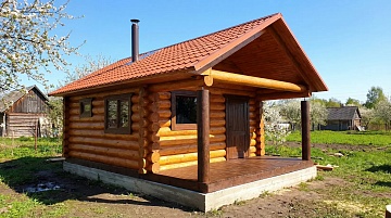Баня 4 на 4 с парилкой 16 м²