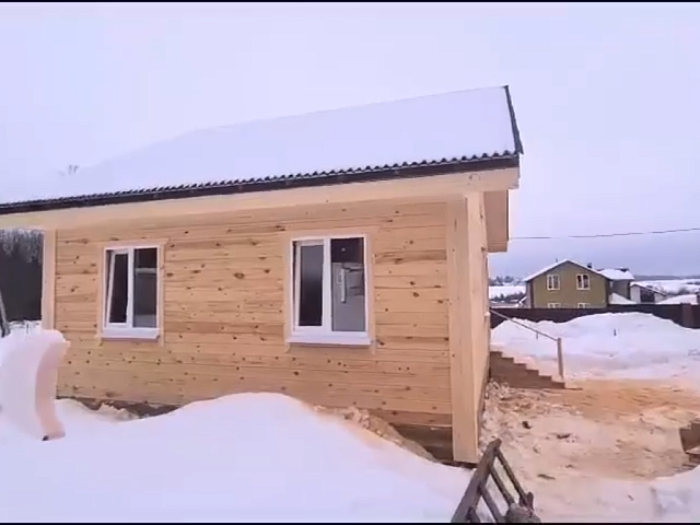 Видео — Дом-Баня из бруса с террасой