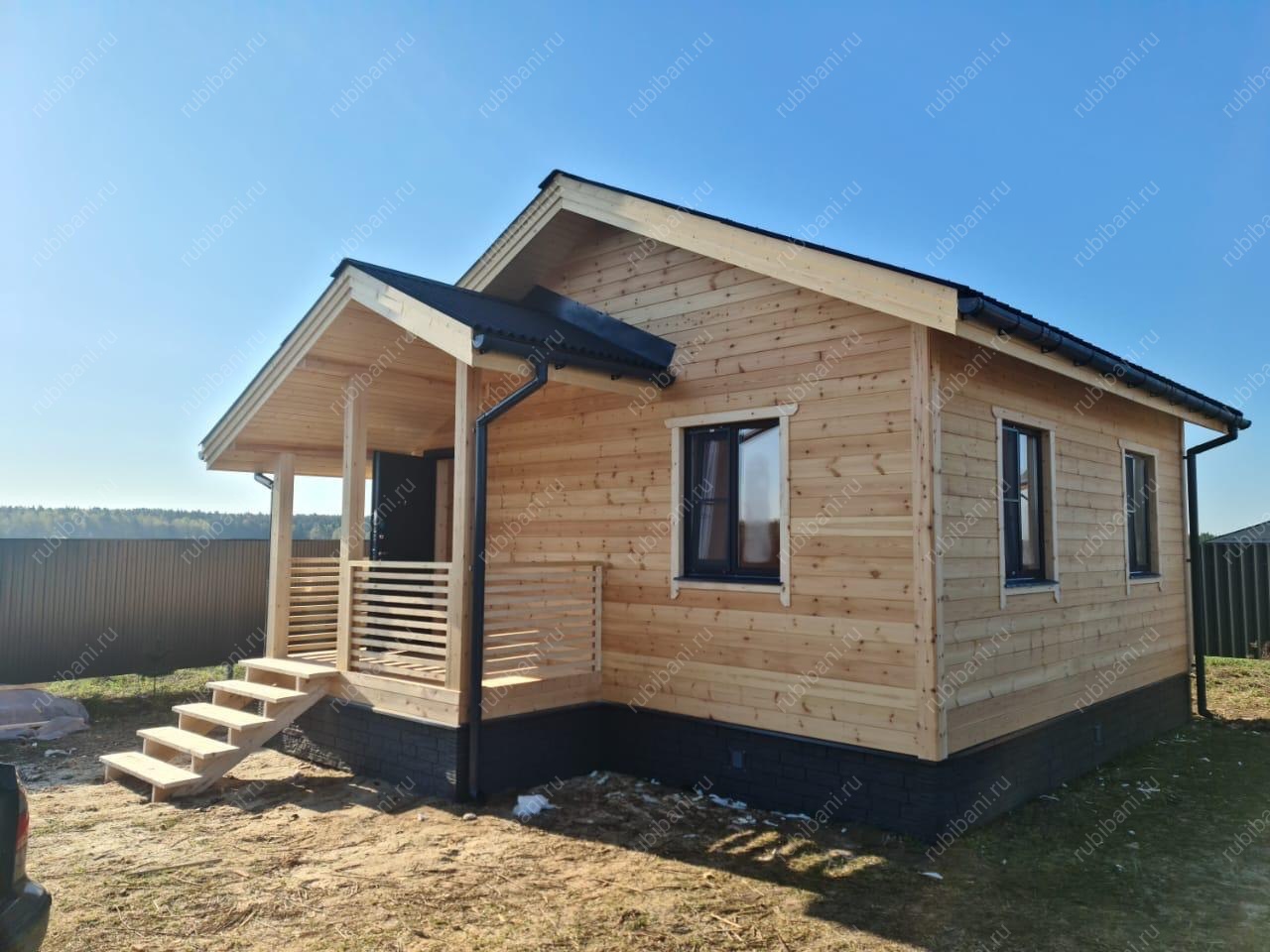 Баня под ключ 7х7 с крыльцом — фото 4 Баня под ключ 7х7 с крыльцом — фото 4