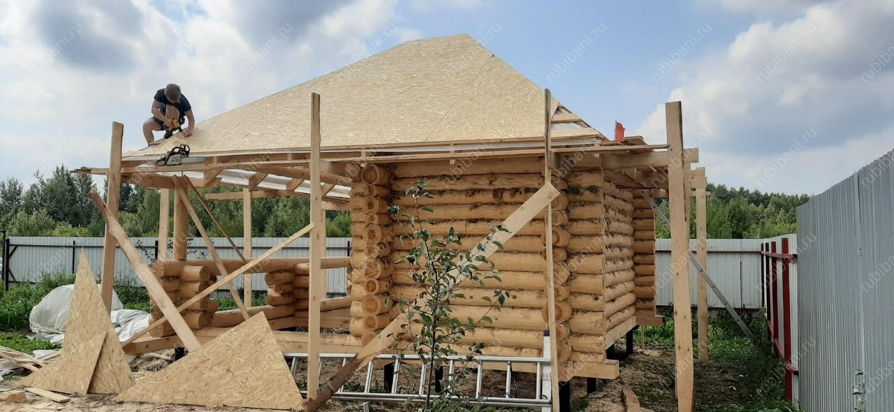 Баня из бревна, сруб в чашу — фото 3 Баня из бревна, сруб в чашу — фото 3