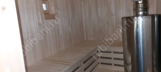 Баня из бруса 6×4 с крыльцом (Б-22), 24 м²