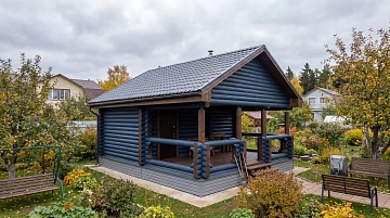 Баня 6 на 3 с беседкой 30 м²
