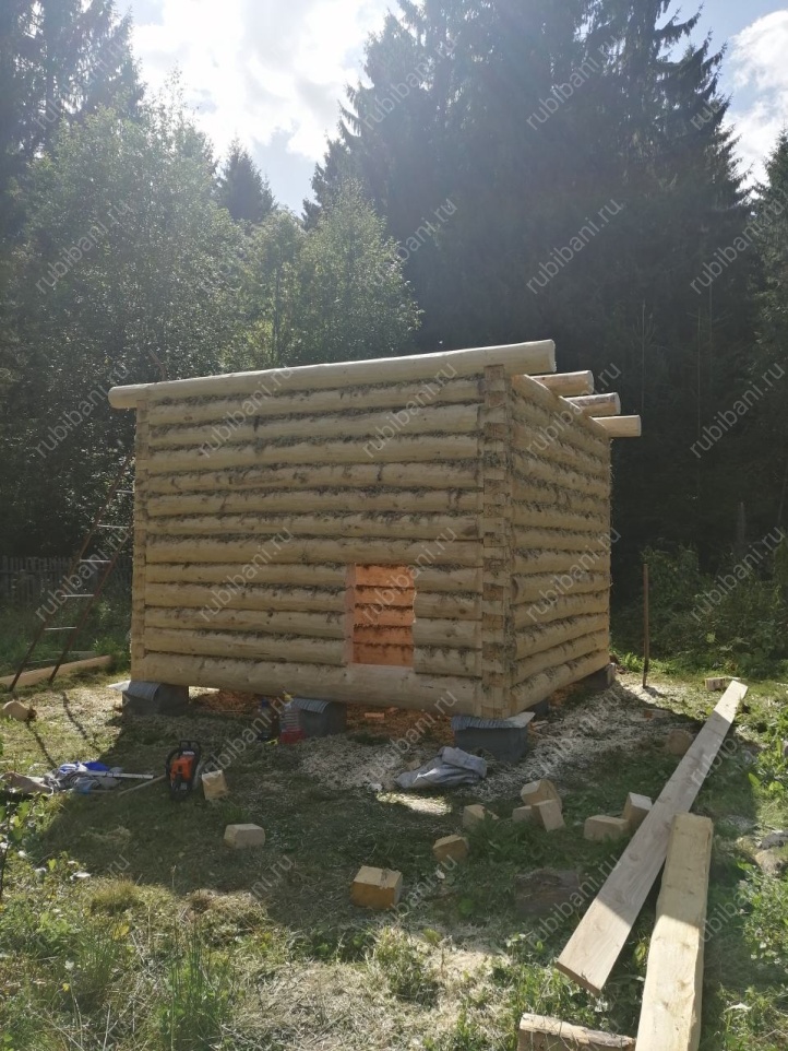 Баня 3 на 3, сруб в лапу — фото 3 Баня 3 на 3, сруб в лапу — фото 3