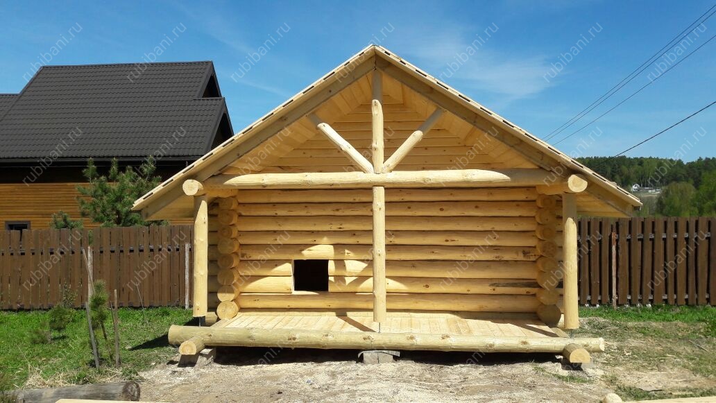 Баня 5 на 3, сруб в чашу — фото 2 Баня 5 на 3, сруб в чашу — фото 2