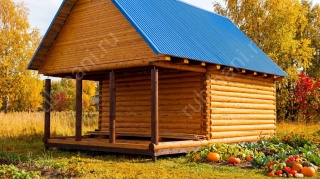 Баня 5 на 6 с мансардой 42 м²