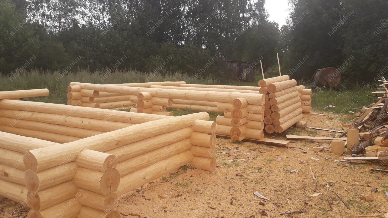 Баня из бревна, сруб в чашу — фото 1 Баня из бревна, сруб в чашу — фото 1