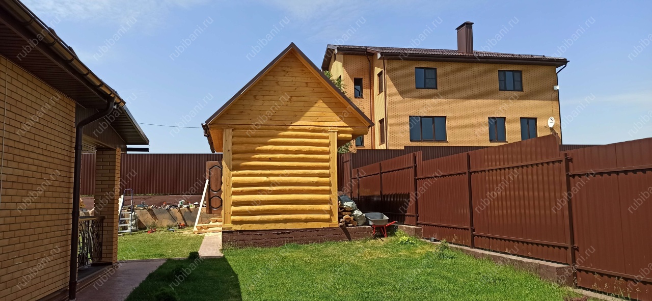 Баня в лапу 3 на 6 — фото 4 Баня в лапу 3 на 6 — фото 4