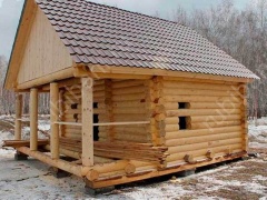 Баня 5 на 5 с туалетом 25 м²