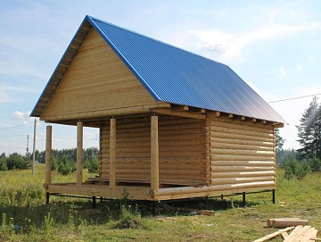 Баня 6×5 с террасой, 42 м² Баня 6×5 с террасой, 42 м²