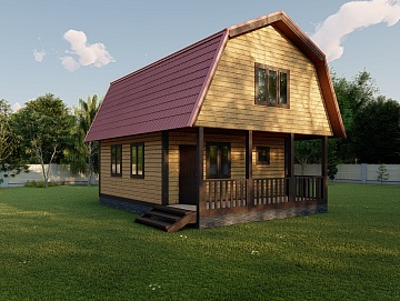 Баня из бруса 6×6 (Б-106), 84 м² Баня из бруса 6×6 (Б-106), 84 м²